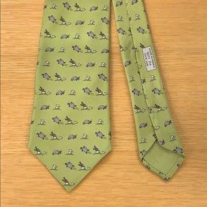 “Hatching Snappy Crocodile and Turtle” Hermès Tie
